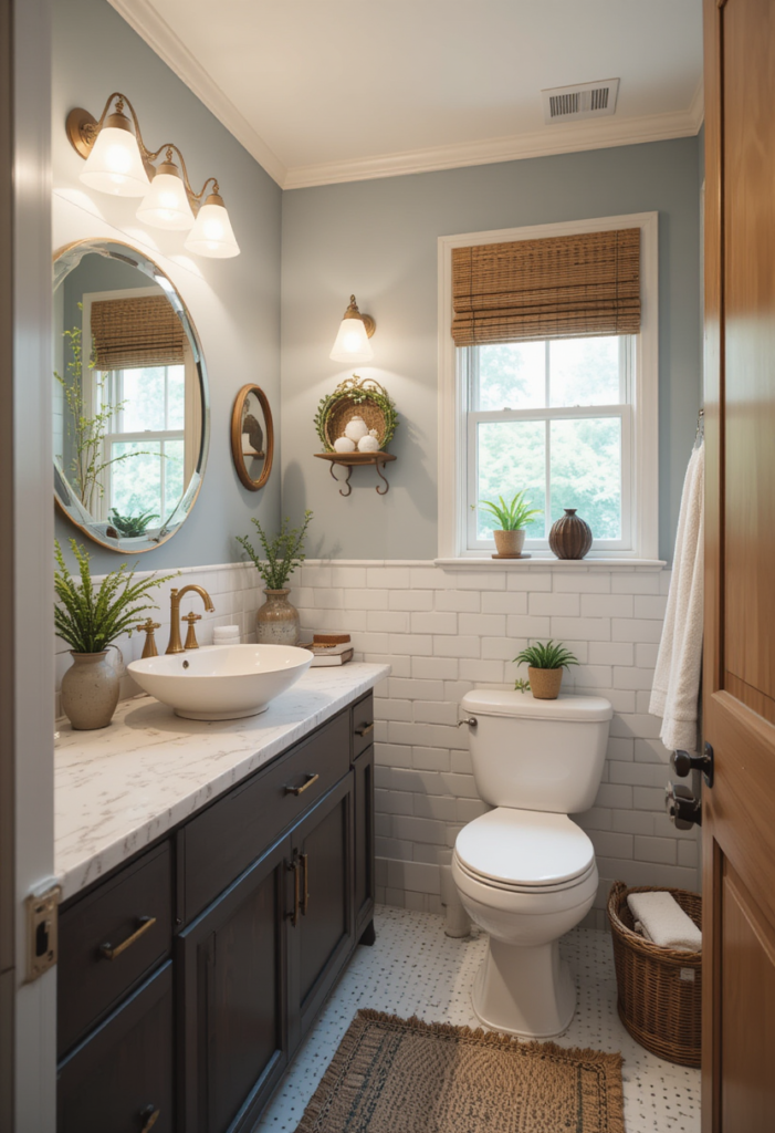 a cozy and beautiful bathroom