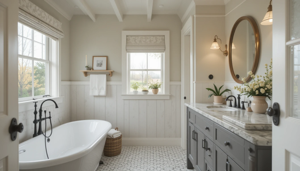 a beautiful farmhouse bathroom ideas