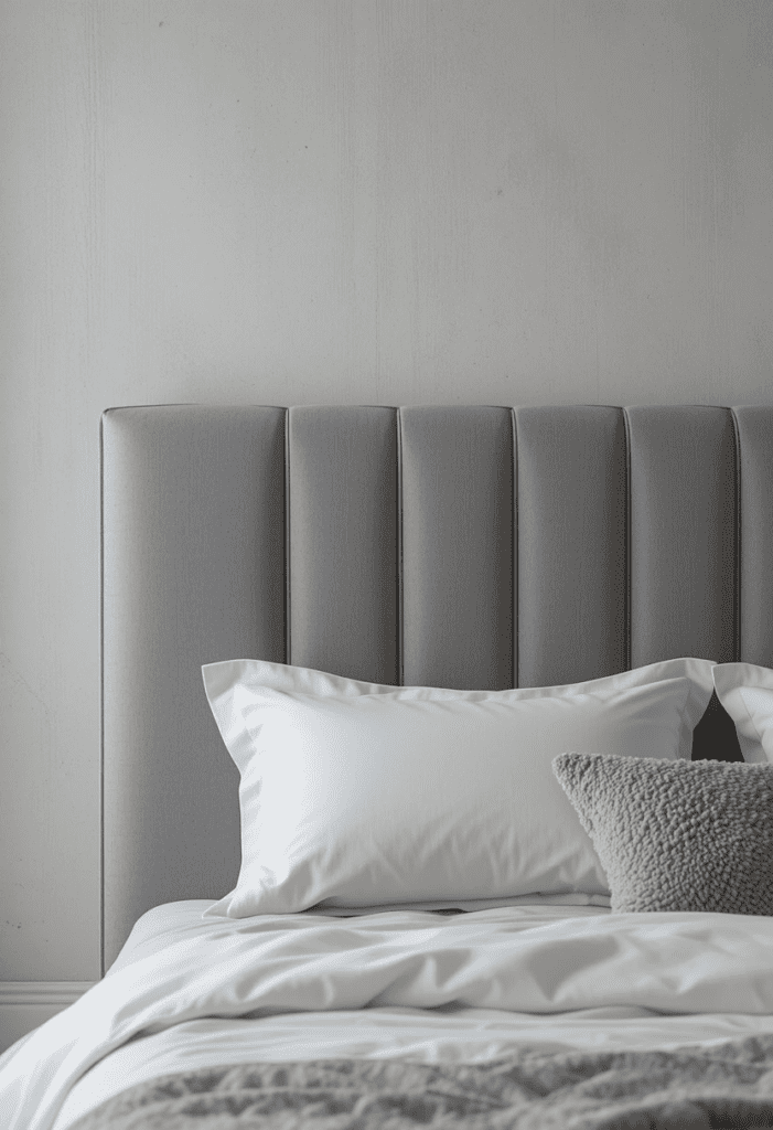 grey headboard