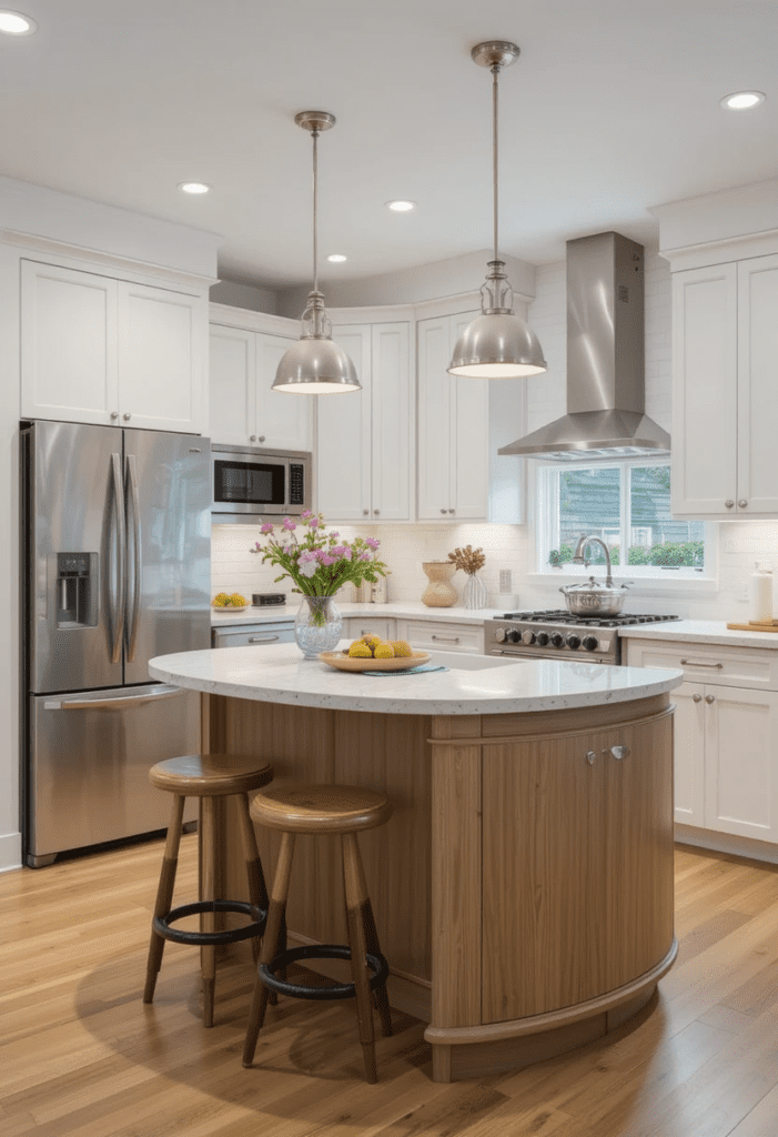 half moon kitchen island