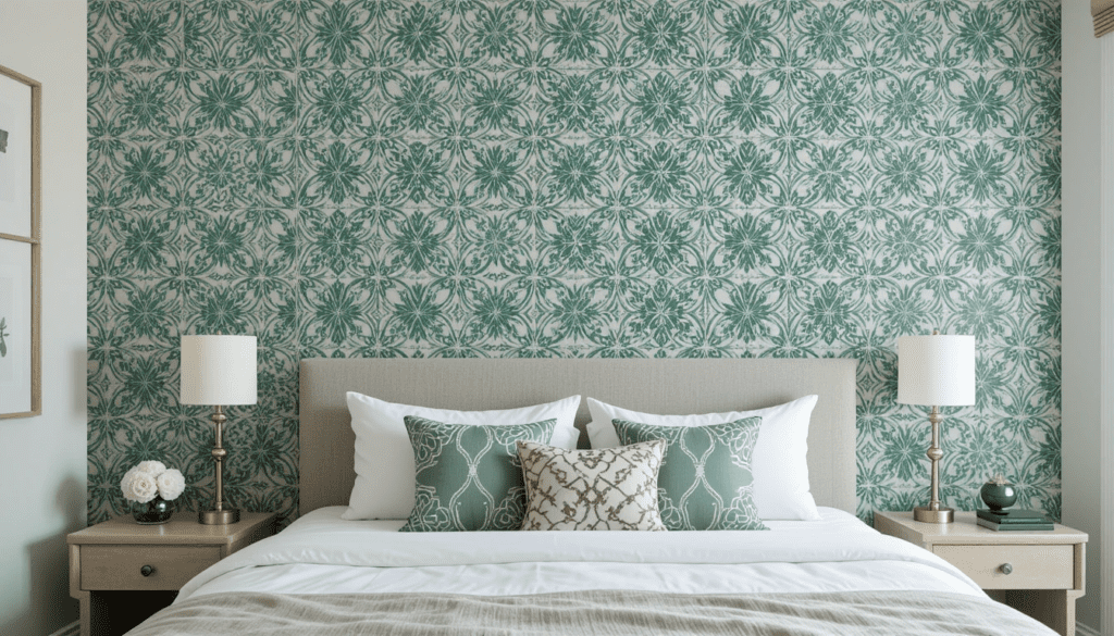 Green and White Bedroom Ideas