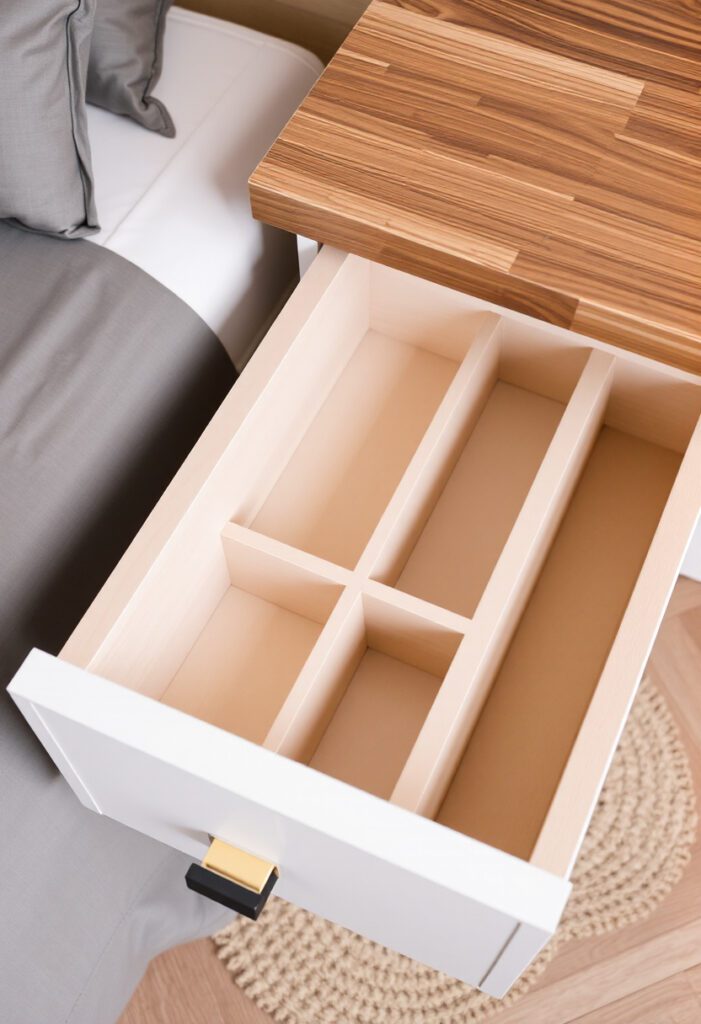 smart storage ideas for bedroom items to clean weekly and keep tidy.