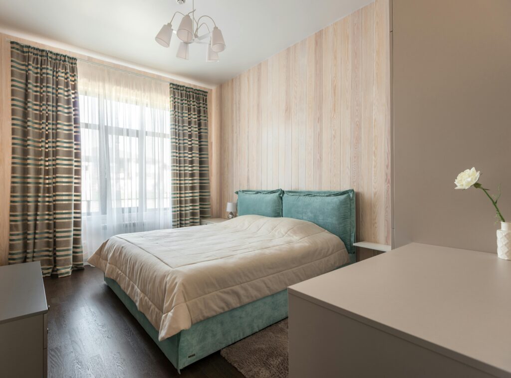 organized small bedroom