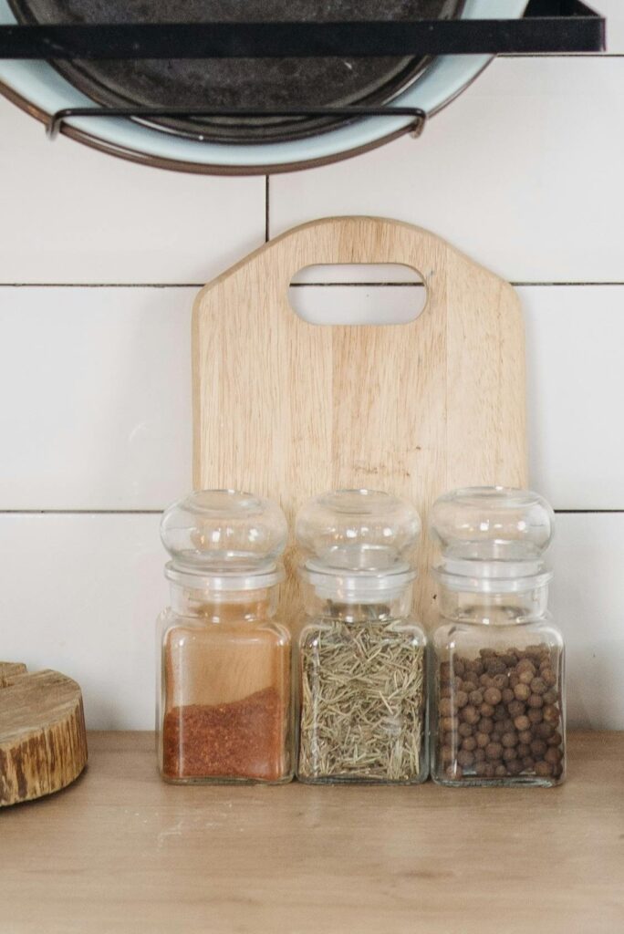 Minimal spice jars